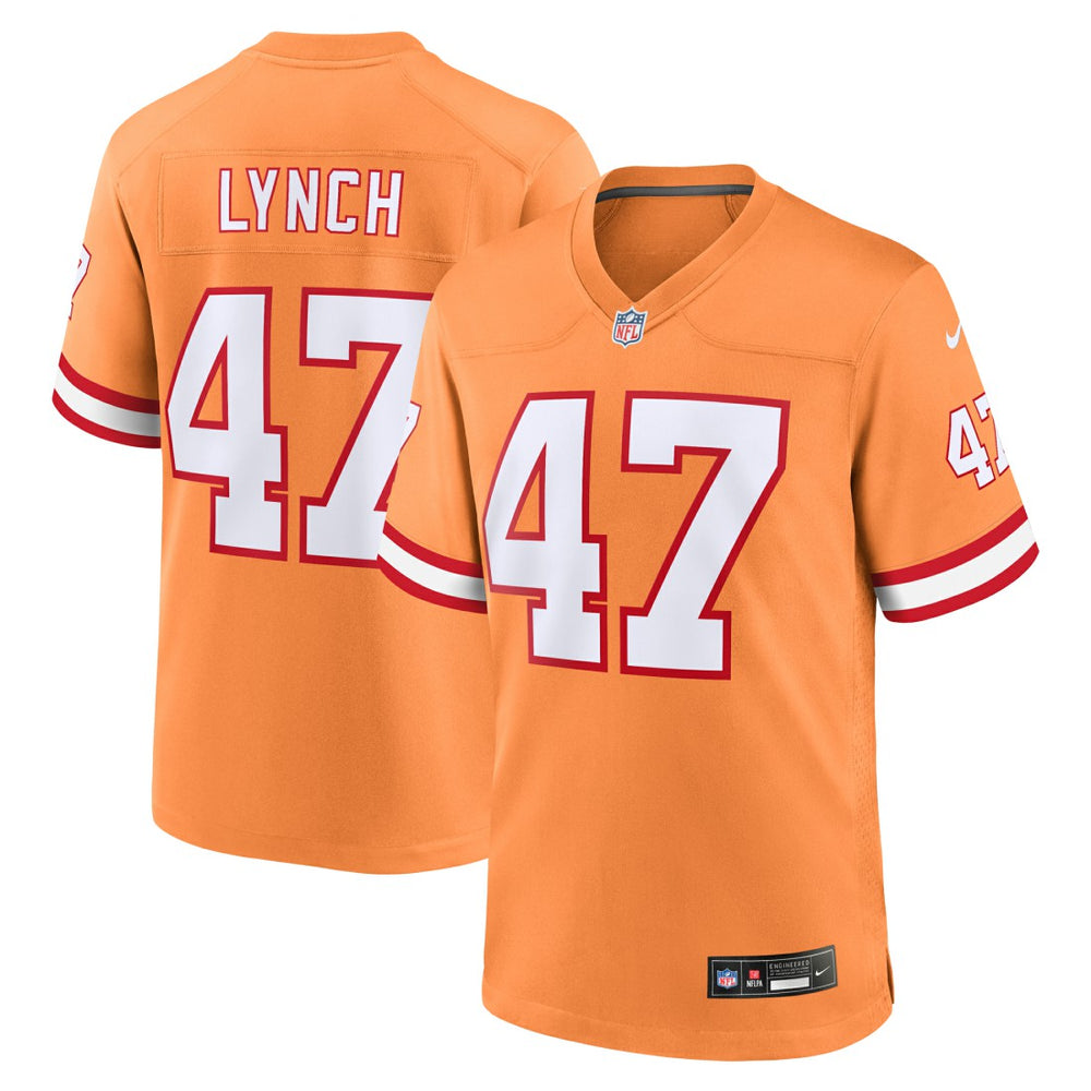 NFL John Lynch Tampa Bay Buccaneers Throwback Game Jersey - Orange