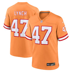 NFL John Lynch Tampa Bay Buccaneers Throwback Game Jersey - Orange