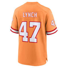 NFL John Lynch Tampa Bay Buccaneers Throwback Game Jersey - Orange
