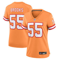 NFL Derrick Brooks Tampa Bay Buccaneers Women's Throwback Game Jersey - Orange