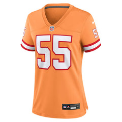 NFL Derrick Brooks Tampa Bay Buccaneers Women's Throwback Game Jersey - Orange