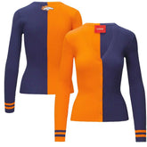 Denver Broncos STAUD Women's Cargo Sweater Orange/Navy
