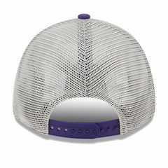 Phoenix Suns Throwback Patch Trucker 9FORTY Adjustable Hat Khaki/Purple