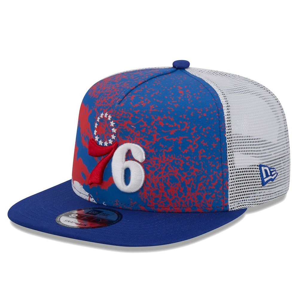 Philadelphia 76ers Court Sport Speckle 9FIFTY Snapback Hat Royal