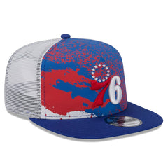Philadelphia 76ers Court Sport Speckle 9FIFTY Snapback Hat Royal