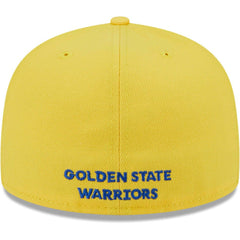 Golden State Warriors Gameday Wordmark 59FIFTY Fitted Hat Royal/Gold
