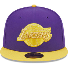 Los Angeles Lakers Gameday Gold Pop Stars 59FIFTY Fitted Hat Purple/Gold