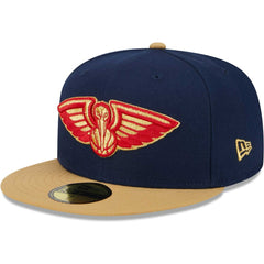 New Orleans Pelicans Gameday Gold Pop Stars 59FIFTY Fitted Hat Navy/Gold