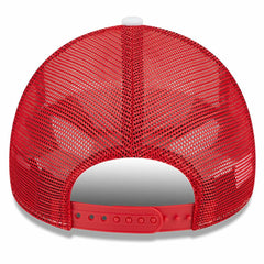 Atlanta Hawks Court Sport Foam A-Frame 9FORTY Adjustable Trucker Hat White/Red