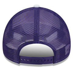 Phoenix Suns Court Sport Foam A-Frame 9FORTY Adjustable Trucker Hat White/Purple