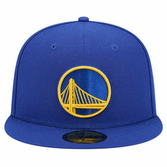 Golden State Warriors Court Sport Leather Applique 59FIFTY Fitted Hat Royal