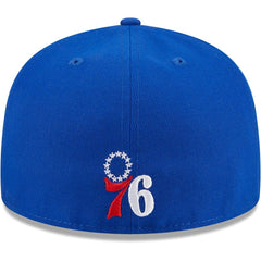 Philadelphia 76ers Game Day Hollow Logo Mashup 59FIFTY Fitted Hat Royal