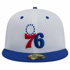 Philadelphia 76ers Throwback 2Tone 59FIFTY Fitted Hat White/Royal