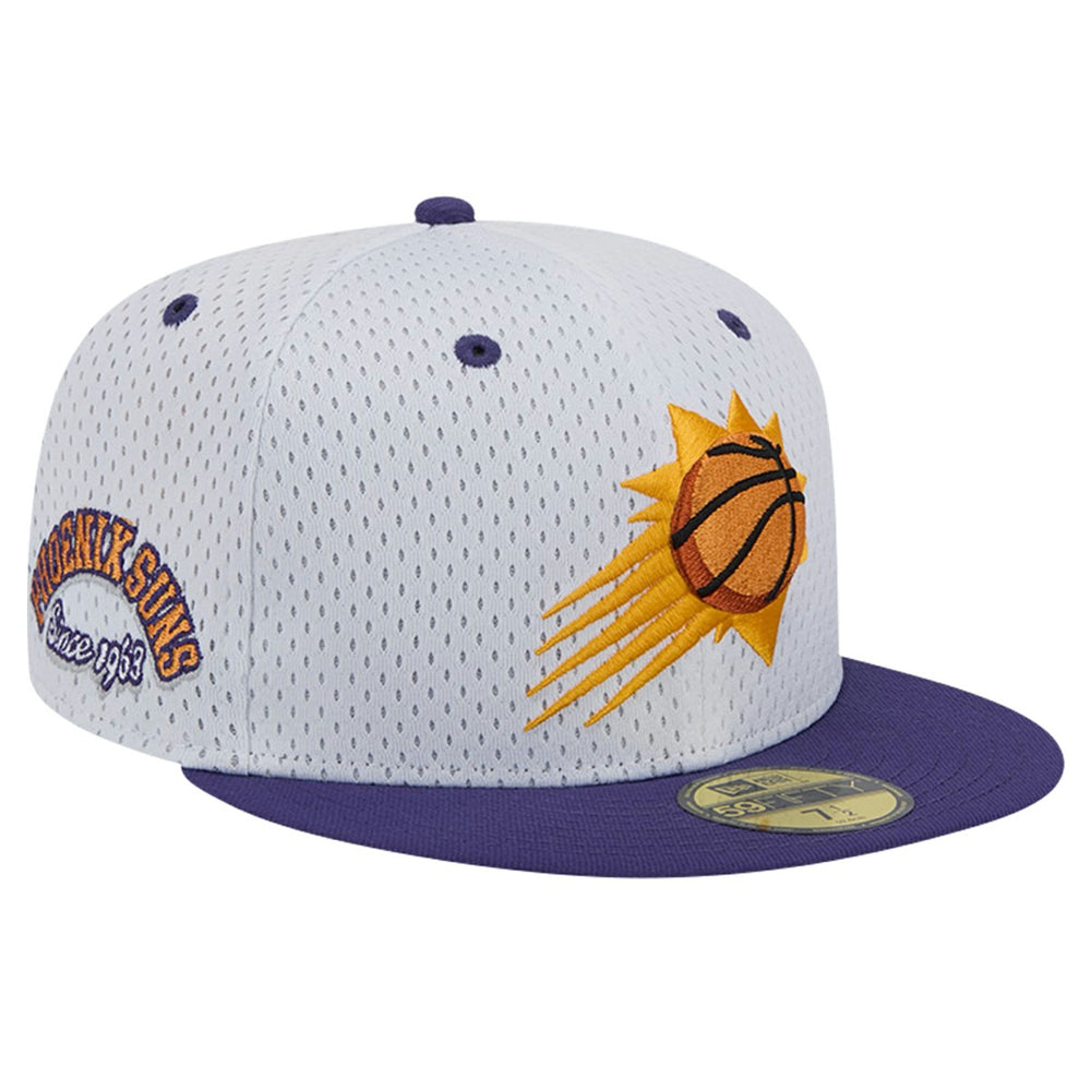 Phoenix Suns Throwback 2Tone 59FIFTY Fitted Hat White/Purple