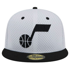 Utah Jazz Throwback 2Tone 59FIFTY Fitted Hat White/Black