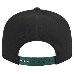 Milwaukee Bucks Throwback Gradient Tech Font 9FIFTY Snapback Hat White/Hunter Green