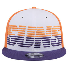 Phoenix Suns Throwback Gradient Tech Font 9FIFTY Snapback Hat White/Purple