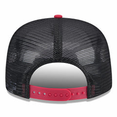 Miami Heat Throwback Team Arch Golfer Snapback Hat Black/Red