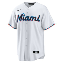 MLB Sandy Alcantara Miami Marlins Nike Replica Player Jersey - White