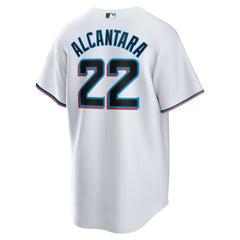MLB Sandy Alcantara Miami Marlins Nike Replica Player Jersey - White