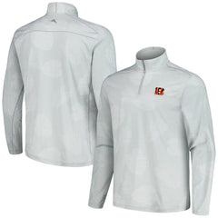 Cincinnati Bengals Delray Frond IslandZone Half-Zip Sweatshirt Gray
