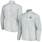 Las Vegas Raiders Delray Frond IslandZone Half-Zip Sweatshirt Gray
