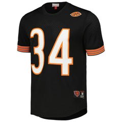 Walter Payton Chicago Bears Retired Player Name & Number Mesh Top Black