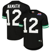 Joe Namath New York Jets Retired Player Name & Number Mesh Top Black