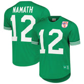 Joe Namath New York Jets Retired Player Name & Number Mesh Top Kelly Green