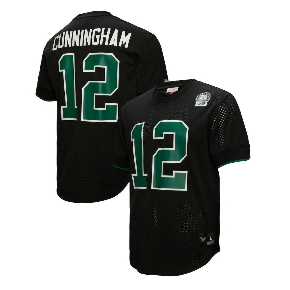 Randall Cunningham Philadelphia Eagles Retired Player Name & Number Mesh Top Black