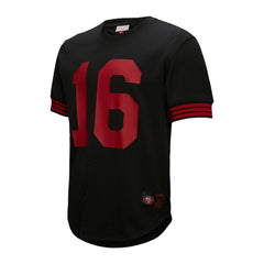Joe Montana San Francisco 49ers Retired Player Name & Number Mesh Top Black