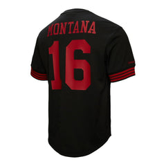 Joe Montana San Francisco 49ers Retired Player Name & Number Mesh Top Black