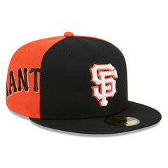 San Francisco Giants New Era Gameday Sideswipe 59FIFTY Fitted Hat - Black/Orange Hats