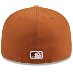 Cincinnati Reds New Era Spring Color Basic Two-Tone 59FIFTY Fitted Hat - Brown/Orange Hats
