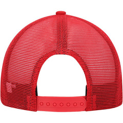 San Francisco 49ers New Era Black Excellence Collection Wordmark Trucker Low Profile 9FIFTY Snapback Hat Scarlet
