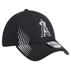 Los Angeles Angels New Era Active Dash Mark 39THIRTY Flex Hat - Black Hats