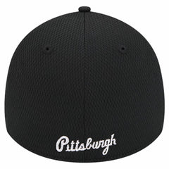 Pittsburgh Pirates New Era Active Dash Mark 39THIRTY Flex Hat - Black Hats
