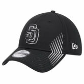 San Diego Padres New Era Active Dash Mark 39THIRTY Flex Hat - Black Hats
