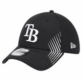 Tampa Bay Rays New Era Active Dash Mark 39THIRTY Flex Hat - Black Hats