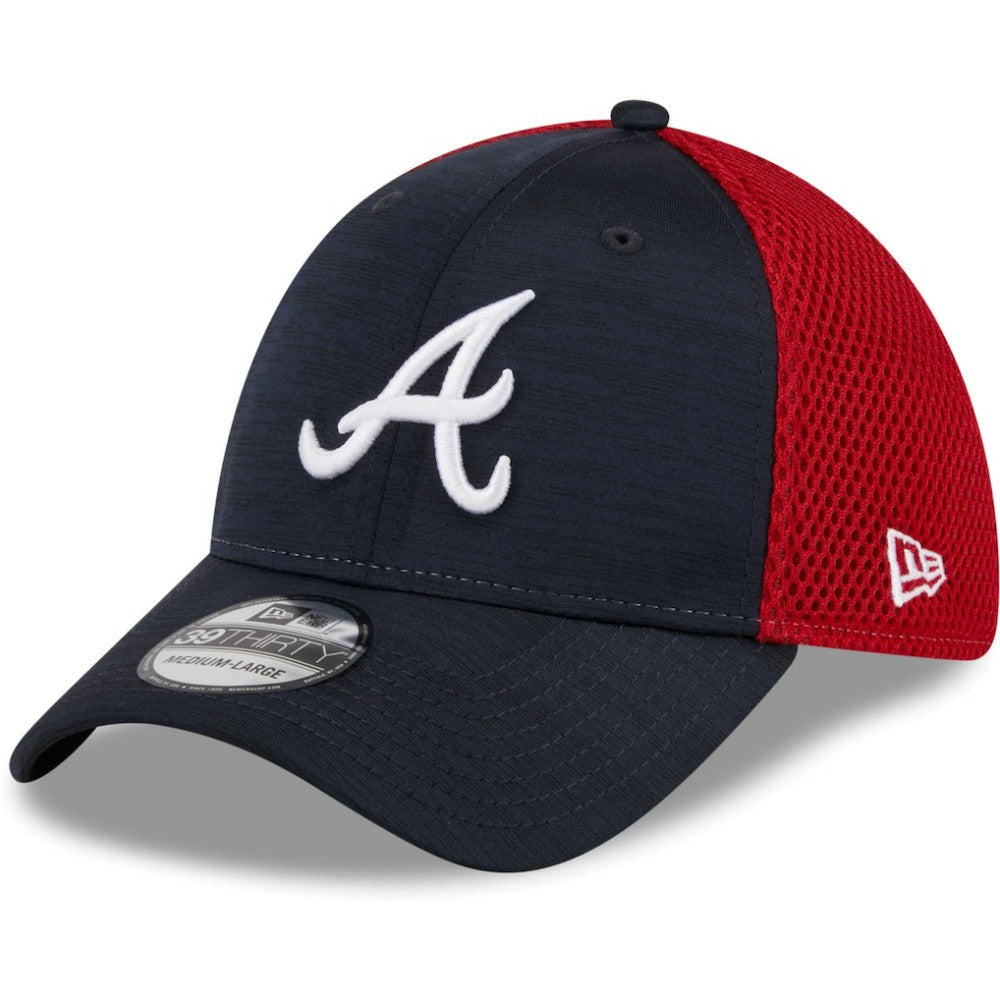 Atlanta Braves New Era Neo 39THIRTY Flex Hat - Navy Hats