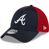 Atlanta Braves New Era Neo 39THIRTY Flex Hat - Navy Hats