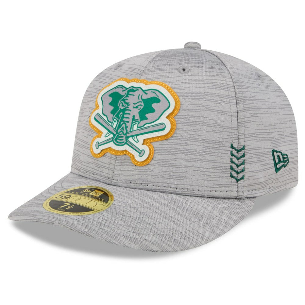 Athletics New Era 2024 Clubhouse Low Profile 59FIFTY Fitted Hat - Gray Hats