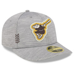 San Diego Padres New Era 2024 Clubhouse Low Profile 59FIFTY Fitted Hat - Gray Hats