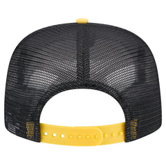 Milwaukee Brewers New Era Throwback Meshback Golfer Hat - Black Hats