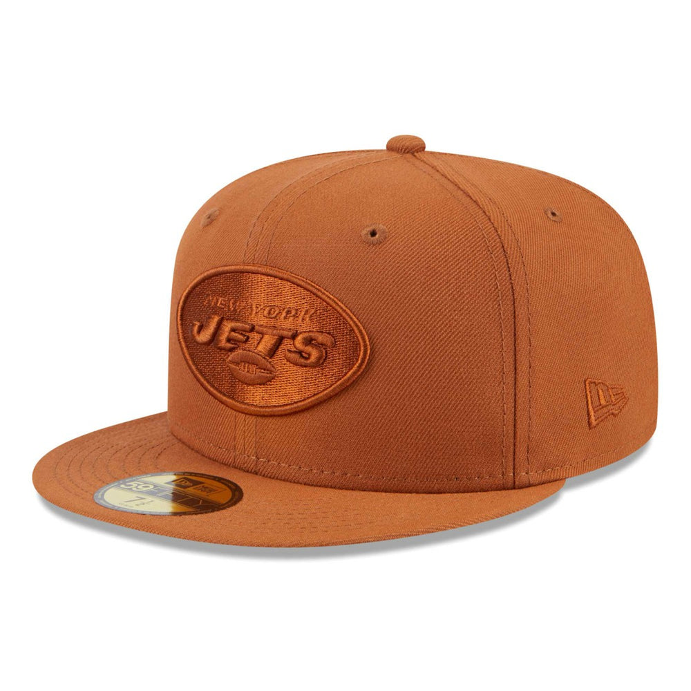 New York Jets New Era Color Pack 59FIFTY Fitted Hat Brown