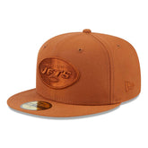 New York Jets New Era Color Pack 59FIFTY Fitted Hat Brown