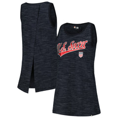 USWNT 5th & Ocean by New Era Women's Athletic Cross Back Tank Top Navy