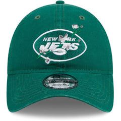 New York Jets New Era Women's Game Day Flower 9TWENTY Adjustable Hat Green