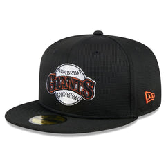 San Francisco Giants New Era 2025 Batting Practice 59FIFTY Fitted Hat - Black Hats