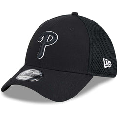 Philadelphia Phillies New Era Neo 39THIRTY Flex Hat - Black/White Hats